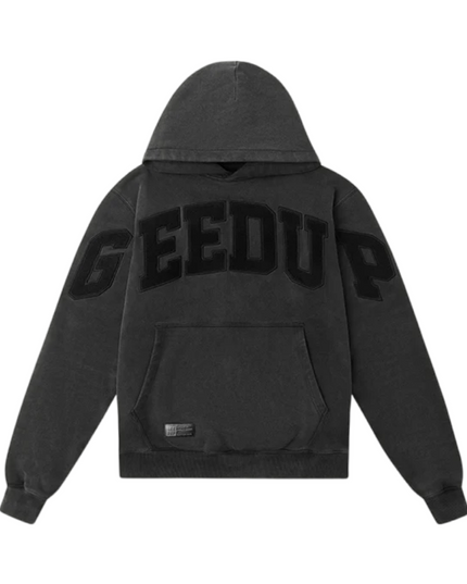 GEEDUP Team Logo Hoodie - Vintage Washed Black
