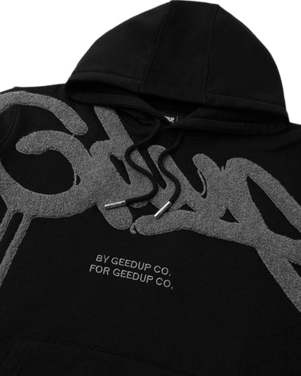 GEEDUP Handstyle Hoodie - Black/Grey