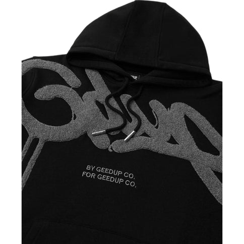 GEEDUP Handstyle Hoodie - Black/Grey