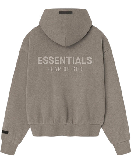 FEAR OF GOD ESSENTIALS Classic Fleece Zip-Up Hoodie - Homestead Heather (SS25)