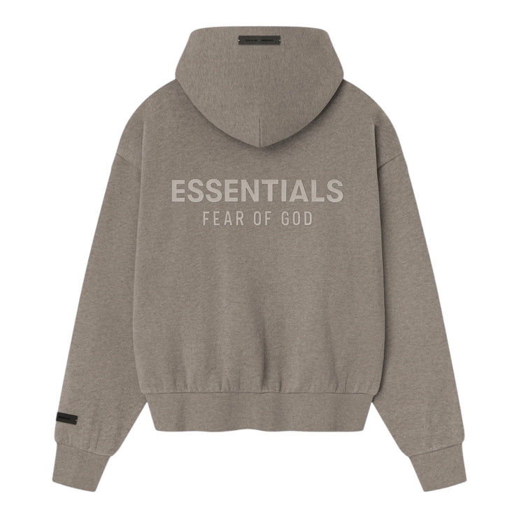 FEAR OF GOD ESSENTIALS Classic Fleece Zip-Up Hoodie - Homestead Heather (SS25)