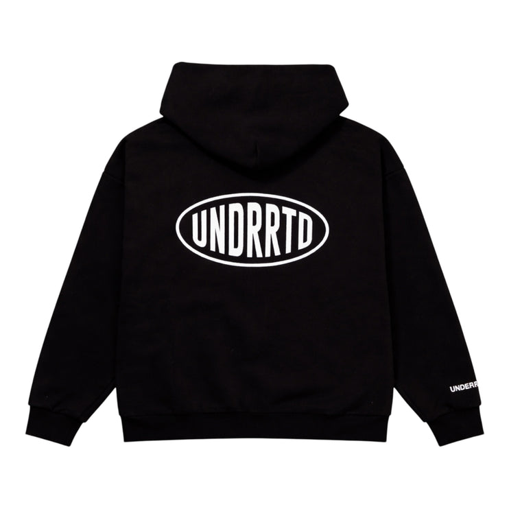 UNDERRATED Stamp Zip Hoodie - Black