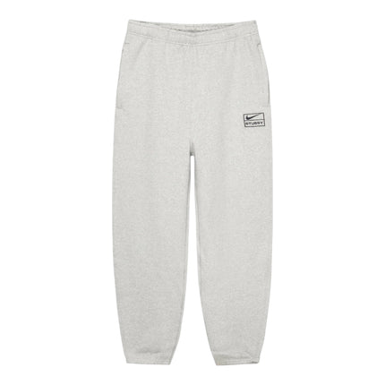 Stussy x Nike Fleece Pant - Grey Heather (FW25)
