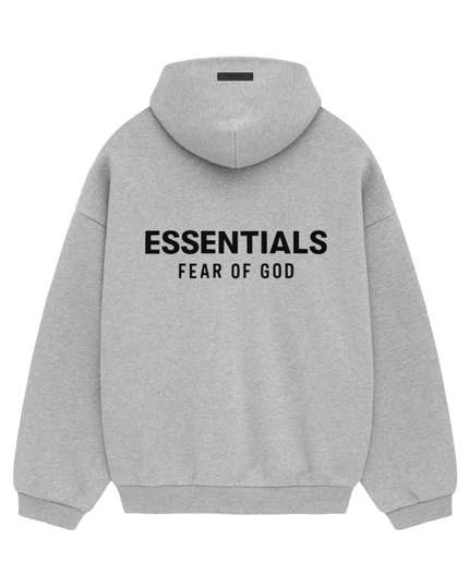 FEAR OF GOD ESSENTIALS Fleece Hoodie - Light Heather Grey (Holiday 2024)