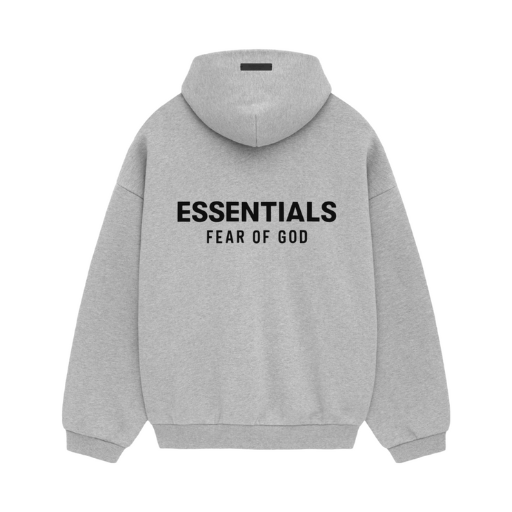 FEAR OF GOD ESSENTIALS Fleece Hoodie - Light Heather Grey (Holiday 2024)