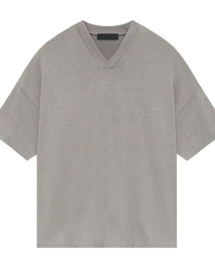 FEAR OF GOD ESSENTIALS V-Neck T-Shirt - Heather Grey (SS24)