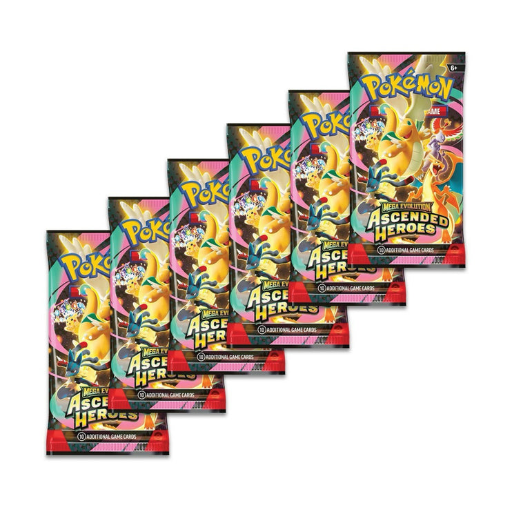 Pokemon TCG Mega Evolution - Ascended Heroes Booster Bundle (6 Packs)