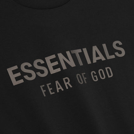 FEAR OF GOD ESSENTIALS Classic Fleece Zip-Up Hoodie - Jet Black (SS25)