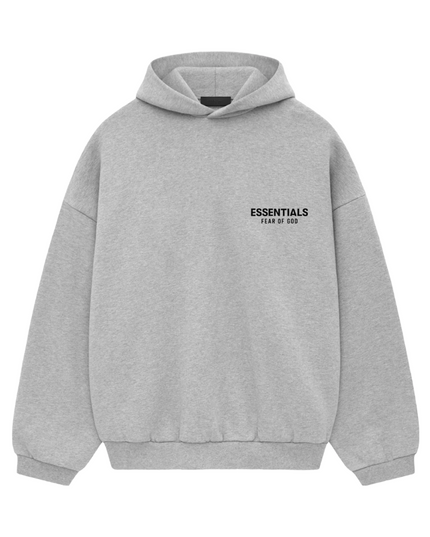 FEAR OF GOD ESSENTIALS Fleece Hoodie - Light Heather Grey (Holiday 2024)