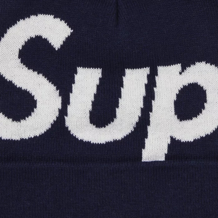 Supreme Big Logo Beanie - Navy (FW23)