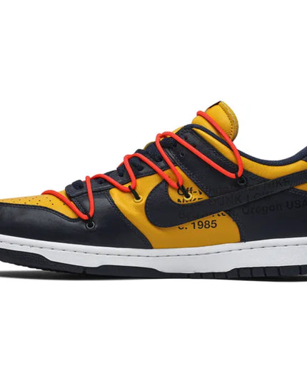 Off-White x Nike Dunk Low 'University Gold'