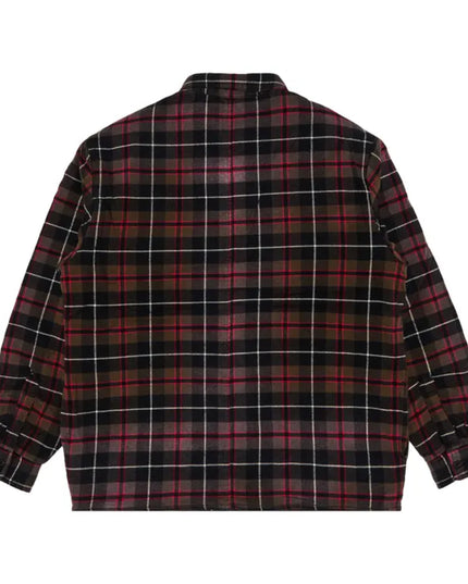 Supreme Quilted Plaid Shirt - Grey/Pink (FW24)
