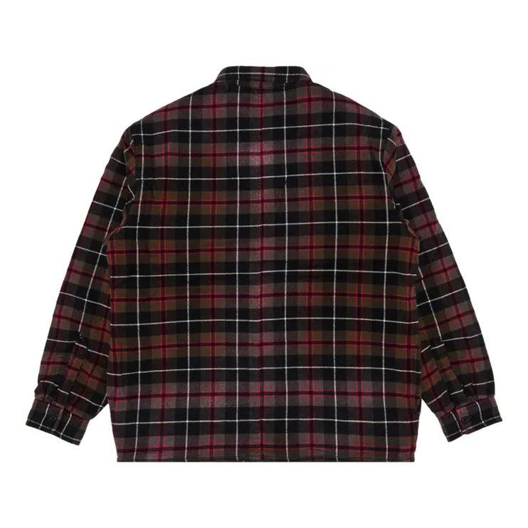 Supreme Quilted Plaid Shirt - Grey/Pink (FW24)