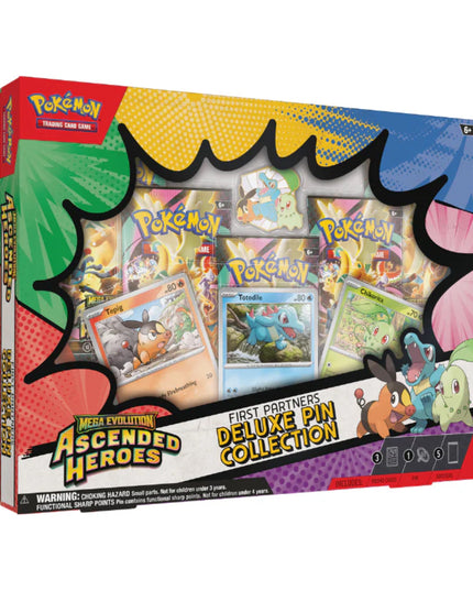 Pokemon TCG Mega Evolution - Ascended Heroes First Partners Deluxe Pin Collection