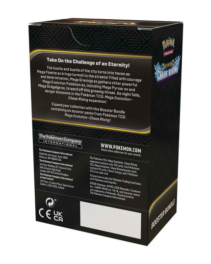 Pokemon TCG Mega Evolution - Chaos Rising Booster Bundle (6 Packs)