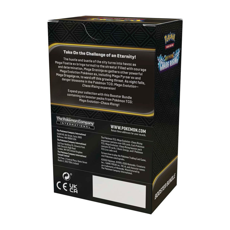 Pokemon TCG Mega Evolution - Chaos Rising Booster Bundle (6 Packs)