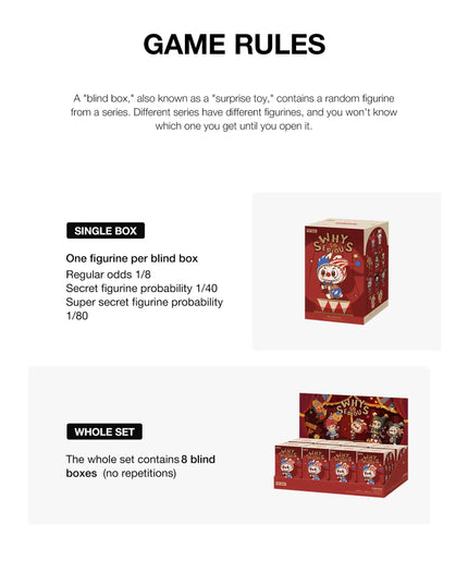 Pop Mart WHY SO SERIOUS Series Vinyl Plush Pendant Blind Box