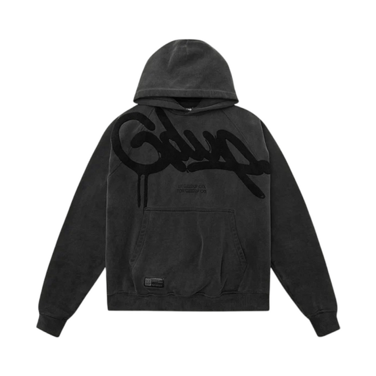 GEEDUP Handstyle Hoodie - Vintage Washed Black