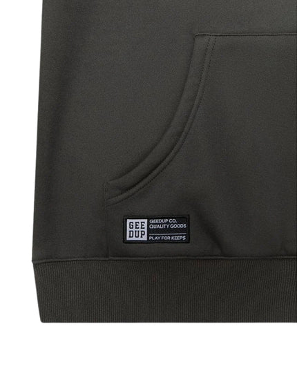 GEEDUP Team Logo Hoodie - Charcoal/Dusty Pink