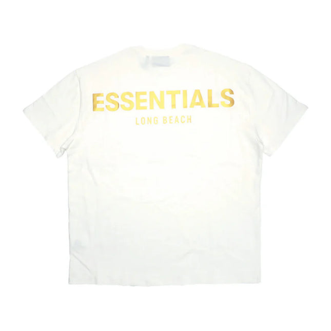 FEAR OF GOD ESSENTIALS Long Beach 3M Logo T-Shirt - White