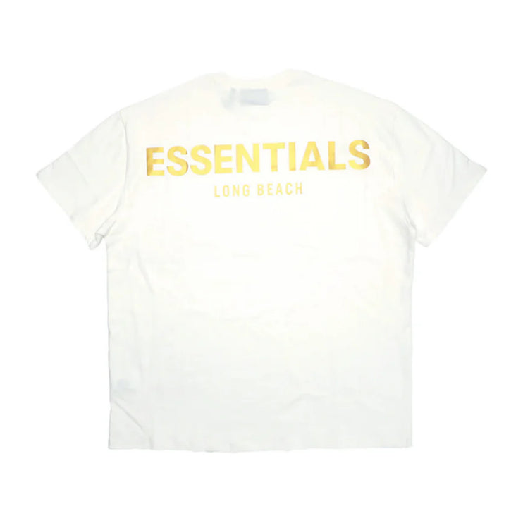 FEAR OF GOD ESSENTIALS Long Beach 3M Logo T-Shirt - White
