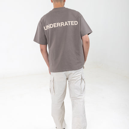 UNDERRATED Classic Logo T-Shirt - Mocha