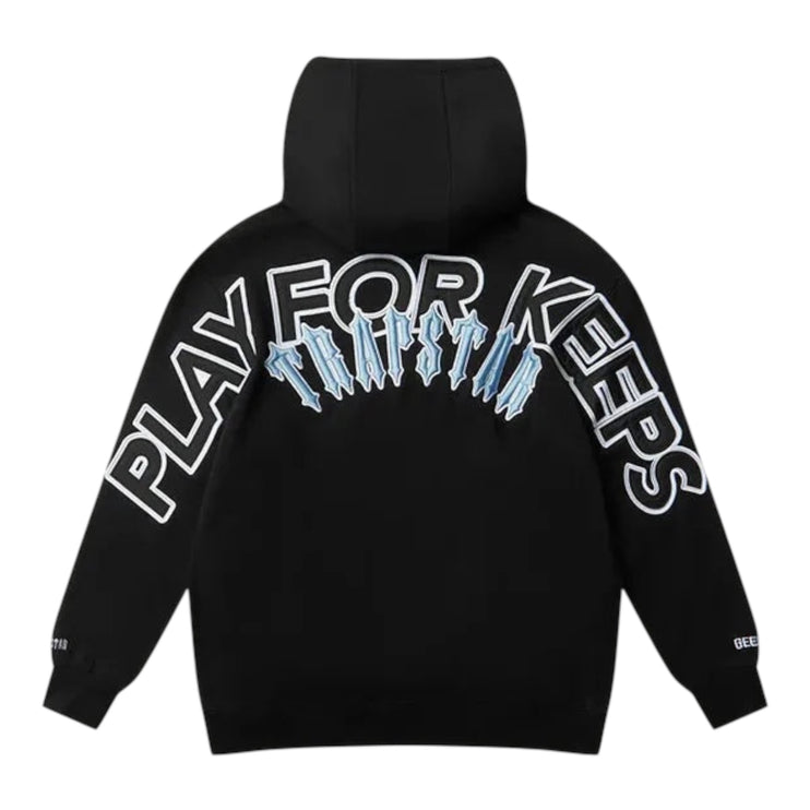 GEEDUP x Trapstar PFK Irongate Hoodie - Black/Cool Blue