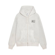 Stussy x Nike Pigment Dyed Fleece Zip Hoodie - Light Bone (SS24)