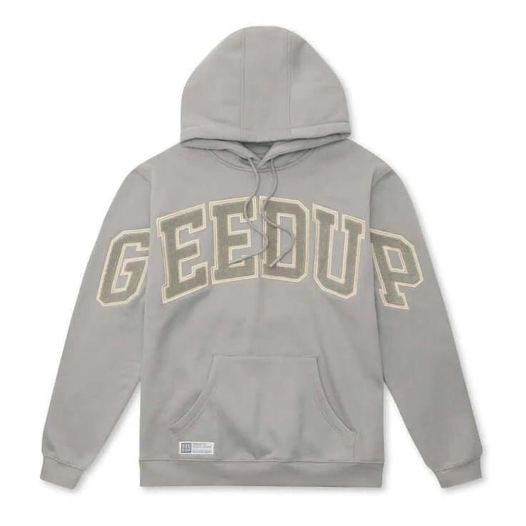 GEEDUP Team Logo Hoodie - Nardo Grey/Gold