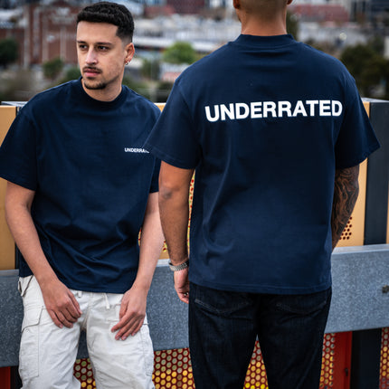 UNDERRATED Classic Logo T-Shirt - Navy
