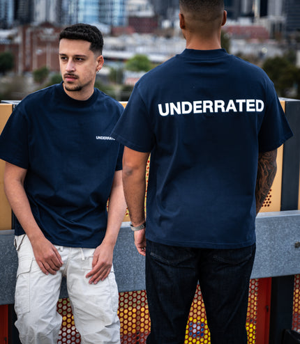 UNDERRATED Classic Logo T-Shirt - Navy