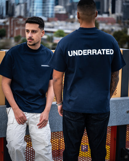 UNDERRATED Classic Logo T-Shirt - Navy