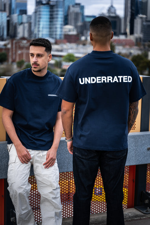 UNDERRATED Classic Logo T-Shirt - Navy