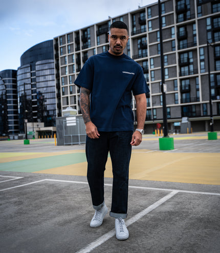 UNDERRATED Classic Logo T-Shirt - Navy