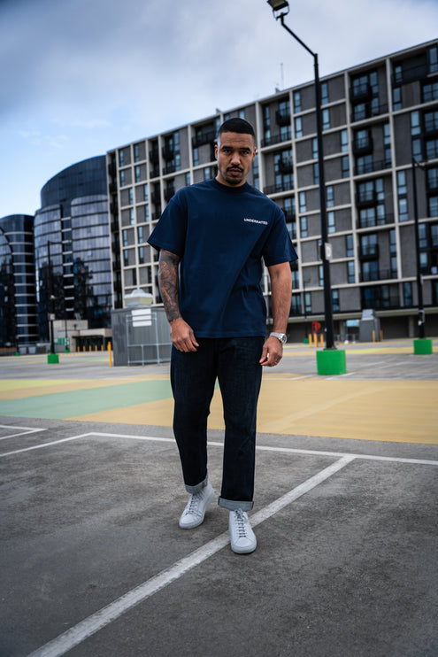 UNDERRATED Classic Logo T-Shirt - Navy