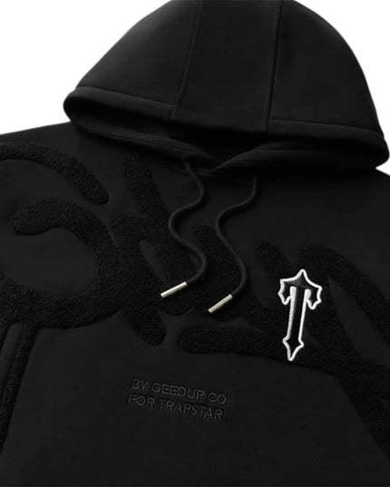 GEEDUP x Trapstar Handstyle Irongate T Hoodie - Black