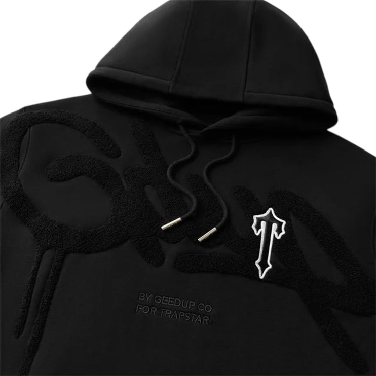 GEEDUP x Trapstar Handstyle Irongate T Hoodie - Black