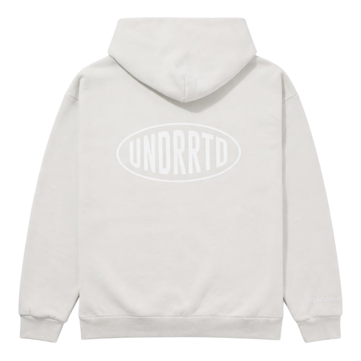 UNDERRATED Stamp Zip Hoodie - Light Bone