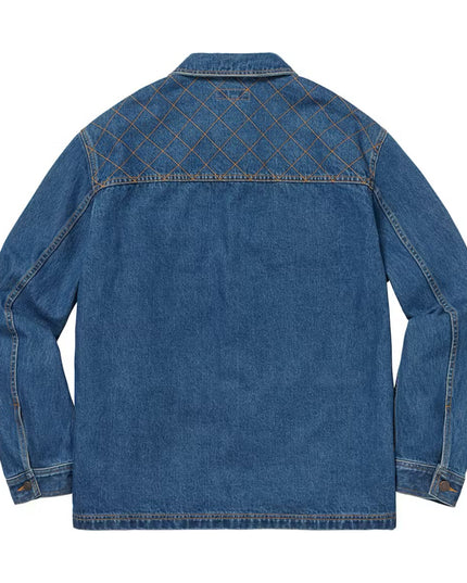 Supreme Diamond Stitch Denim Chore Coat (FW18)