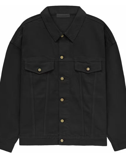 FEAR OF GOD ESSENTIALS Denim Jacket - Jet Black (FW23)