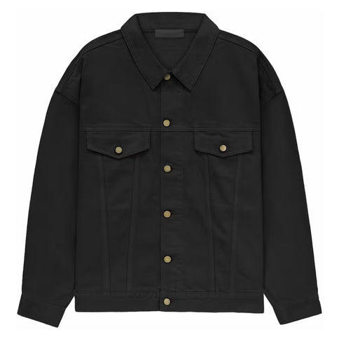 FEAR OF GOD ESSENTIALS Denim Jacket - Jet Black (FW23)