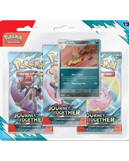Pokemon TCG Scarlet & Violet - Journey Together 3-Pack Blister
