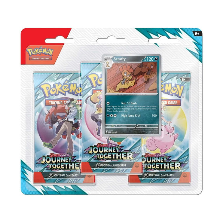 Pokemon TCG Scarlet & Violet - Journey Together 3-Pack Blister