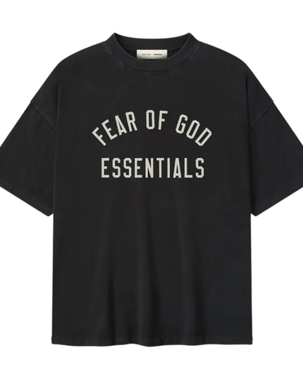 FEAR OF GOD ESSENTIALS Varsity 90s T-Shirt - Vintage Black (FW25)
