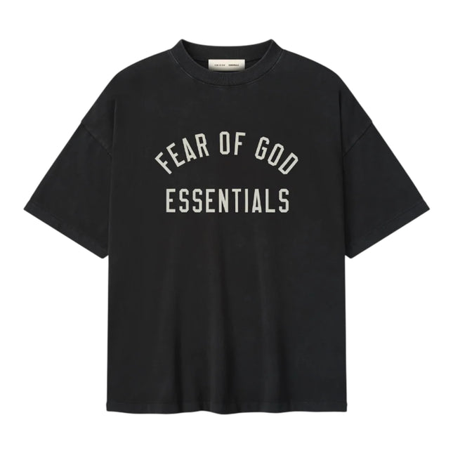 FEAR OF GOD ESSENTIALS Varsity 90s T-Shirt - Vintage Black (FW25)