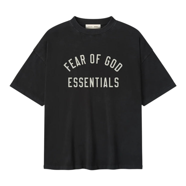 FEAR OF GOD ESSENTIALS Varsity 90s T-Shirt - Vintage Black (FW25)