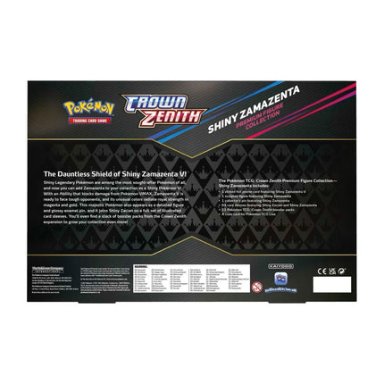 Pokemon TCG Sword & Shield - Crown Zenith Shiny Zamazenta Premium Figure Collection Box