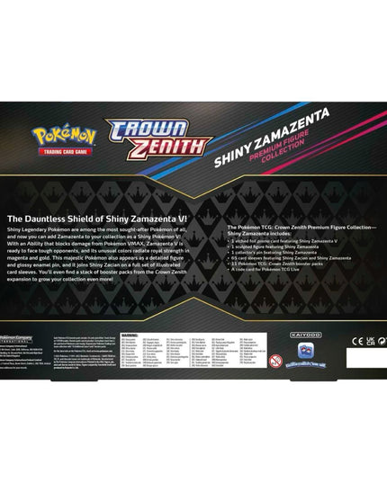 Pokemon TCG Sword & Shield - Crown Zenith Shiny Zamazenta Premium Figure Collection Box