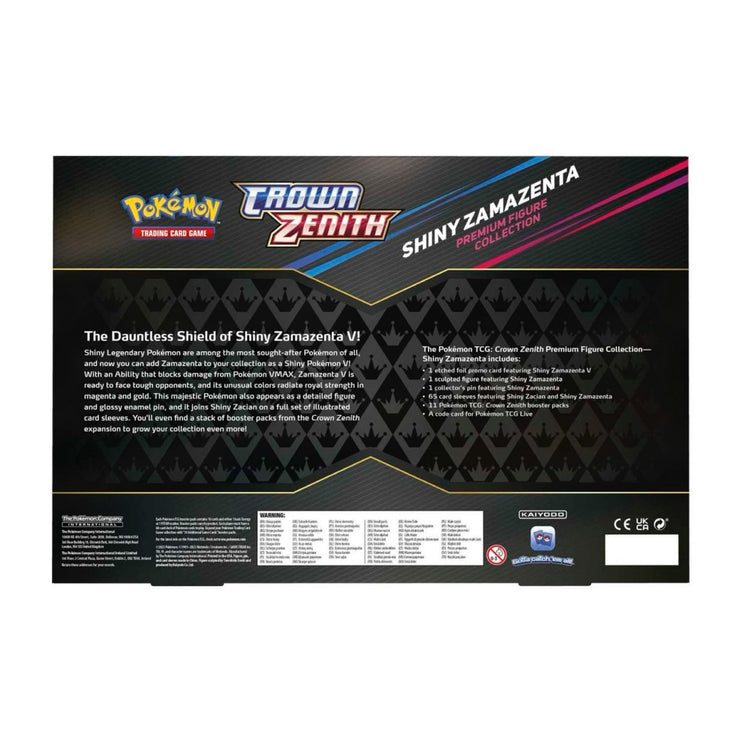 Pokemon TCG Sword & Shield - Crown Zenith Shiny Zamazenta Premium Figure Collection Box