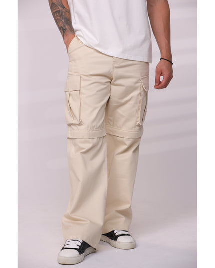 UNDERRATED Zip-Off Cargo Pant - Cream